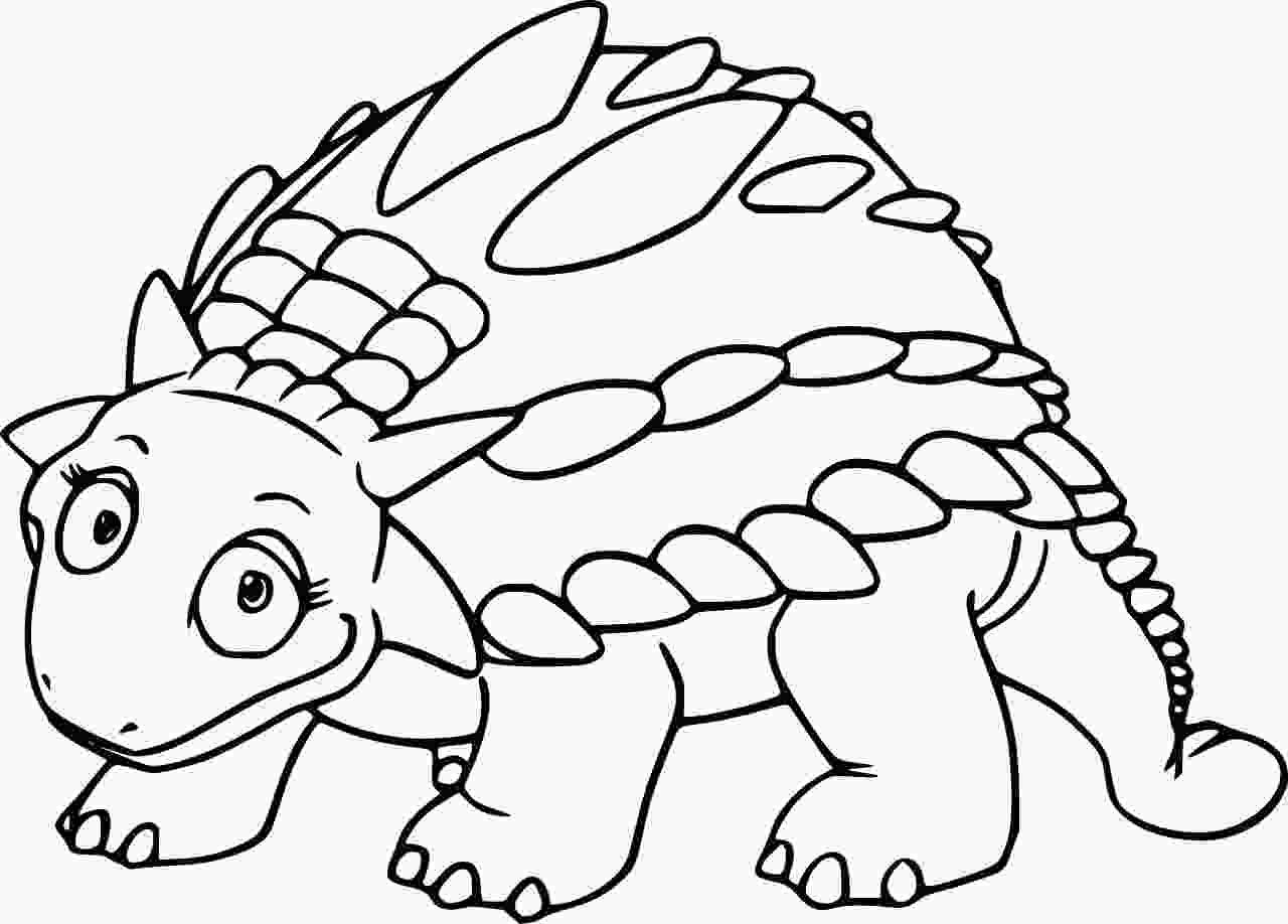 Gastonia had large spikes covering it`s body Coloring Pages